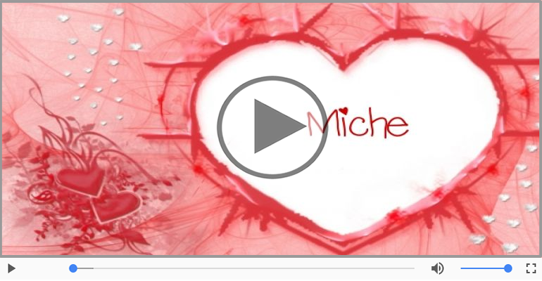 Cartoline musicali d'amore - Ti amo Miche!