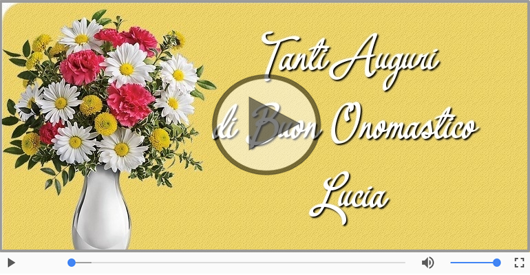 Cartoline musicali di onomastico - Buon Onomastico Lucia!