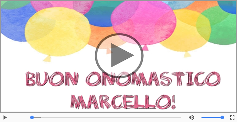 Cartoline musicali di onomastico - Buon Onomastico Marcello!